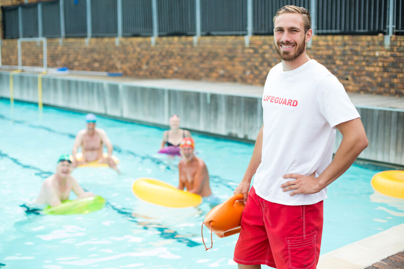 Lifeguard smiling after receiving Lifeguard training and staffing in Hampton Roads