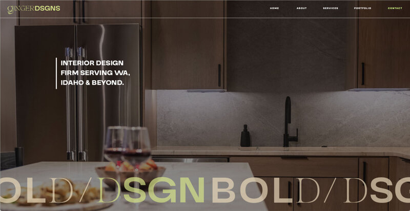 luxury branding and website design​ for a wedding interior design website by Palme Design Co