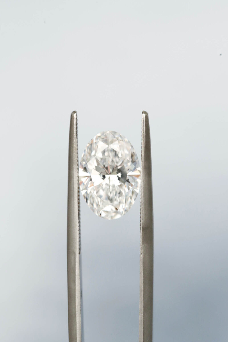 loose oval cut lab grown diamond dallas , tx