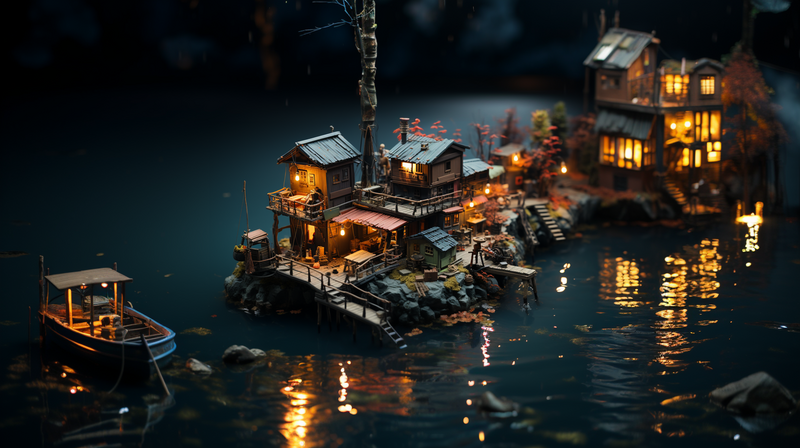 nick0079_Tilt-shift_isometric_view_a_post_apocalyptic_fishing_d_3c302ed9-36d6-4750-99eb-444a5fed832b