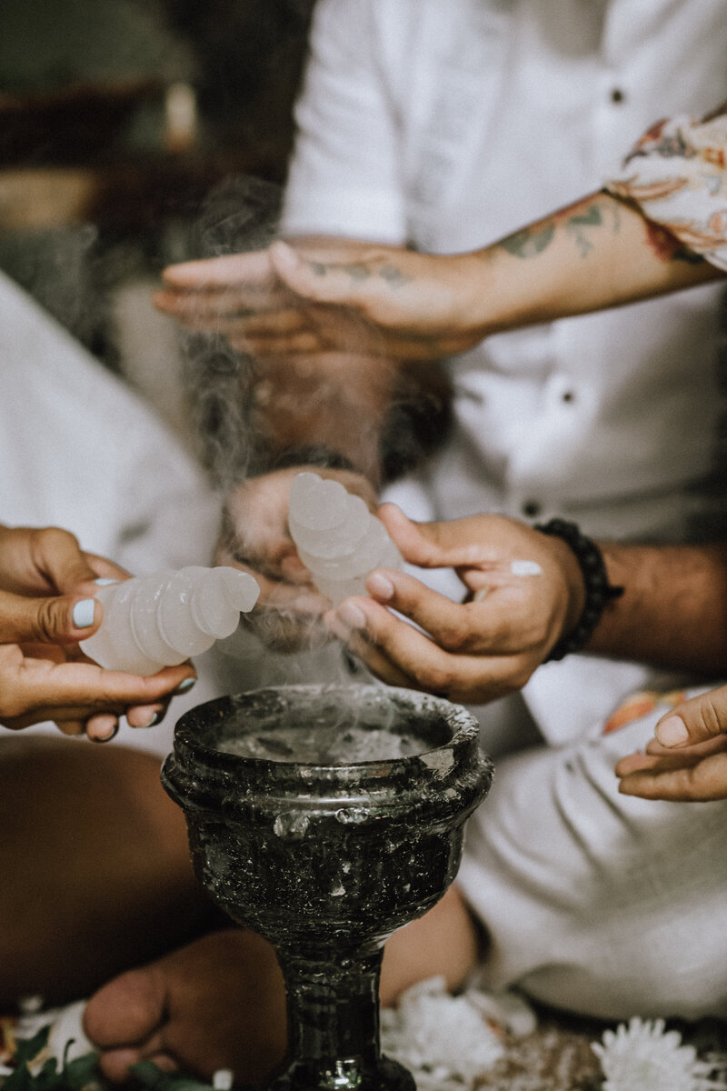 Spiritual Elopement in Tulum, Mexico. Photos by: Tulum Wedding Photos