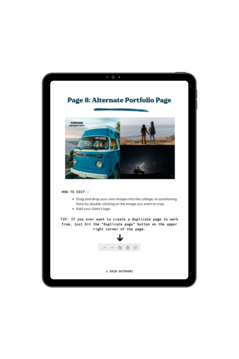 Media Kit Template