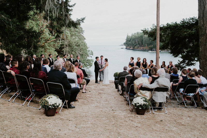 Wedding ceremony Vancouver Island
