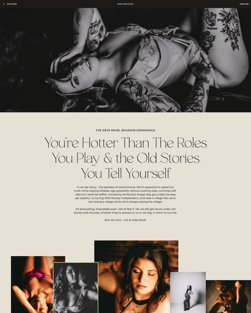 Deja Revel Experience Page Top (2) Deja Revel Fine Art Boudoir