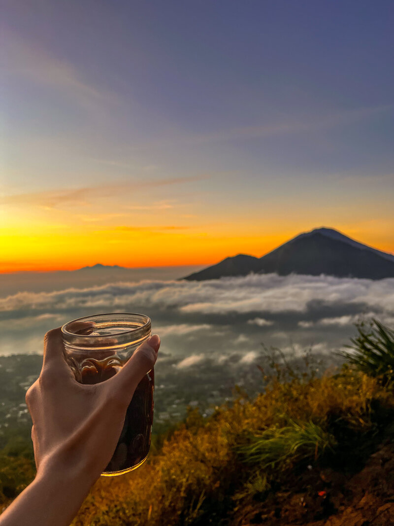 Coffee on top of a Bali mountain