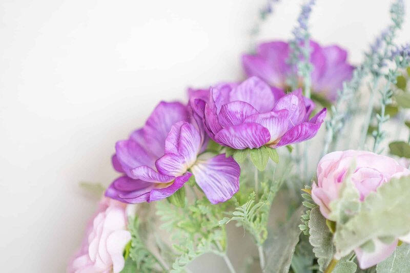 Beautiful Purple Flowers in Allen Dental Office