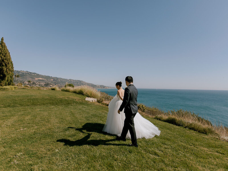 Ocean view wedding at Catalina View Gardens in Palos Verdes, California - 9