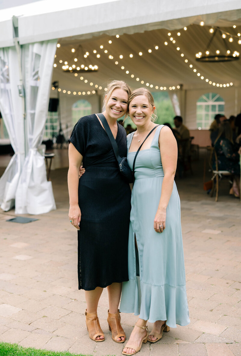 Shelby with team member at Sun Valley resort wedding at Trail Creek Grounds captured by Dear Kodak