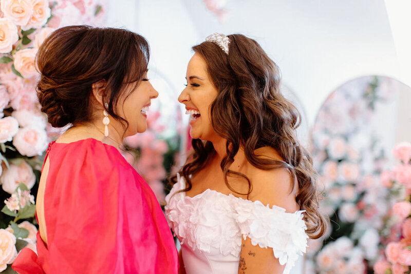 This picture-perfect moment encapsulates the emotional connection between a bride and her mother, reminding us of the meaningful role family plays in our lives