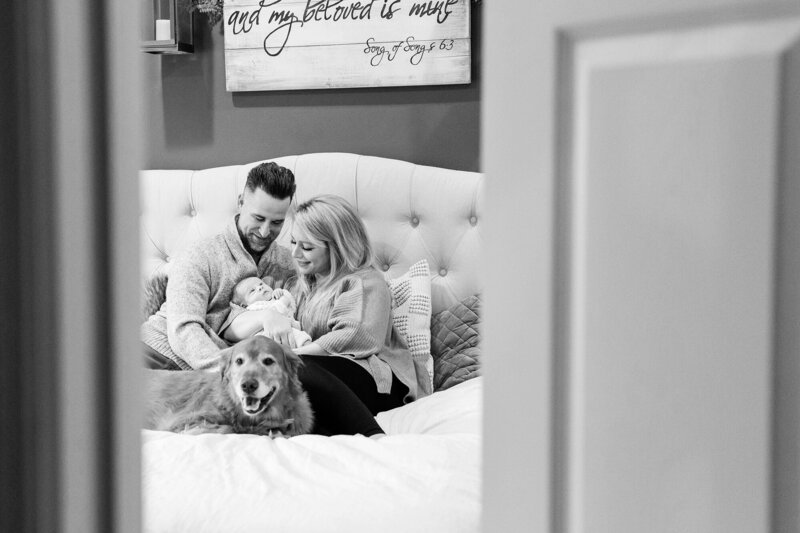In home lifestyle newborn photography