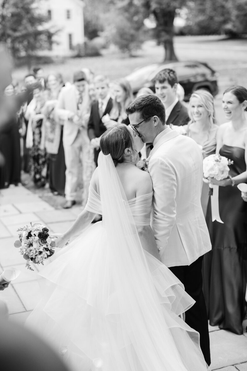 bride-groom-ceremony-exit-flowers