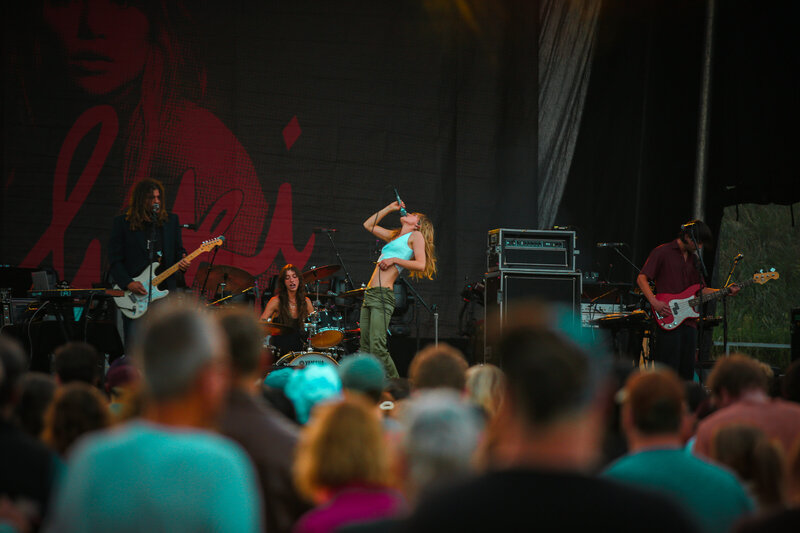 Suki Waterhouse performs a live show in Asheville, North Carolina