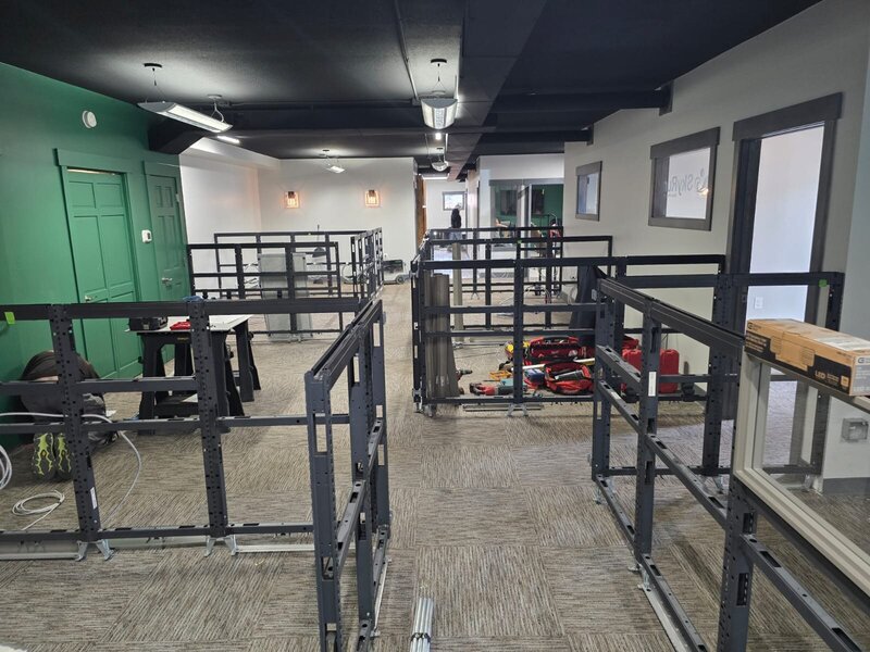 Commercial Office space electrical remodel in progress Estes Colorado