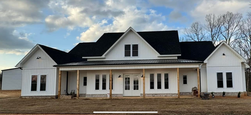 Custom Home White exterior