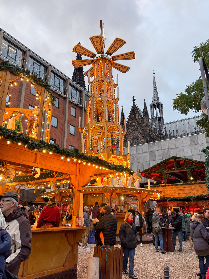 Cologne Germany market Christmas pyramid  2