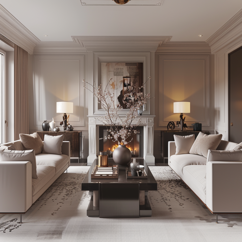 luxury formal living room