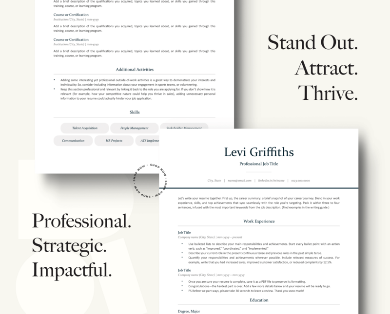 ATS-FRIENDLY RESUME + COVER LETTER