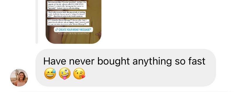 Client Conversation about Instagram Post