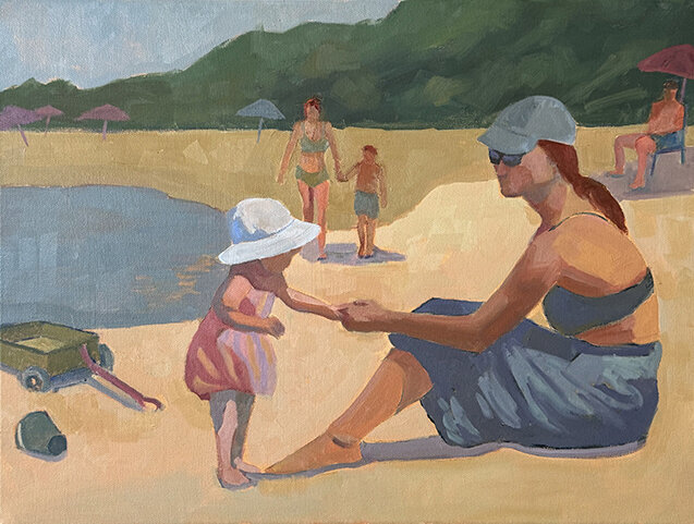 Marie Stone Fine Art Oil Paintings Beach
