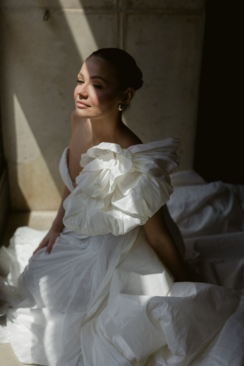 Bridal portrait at The Pumphouse wedding in Philadelphia