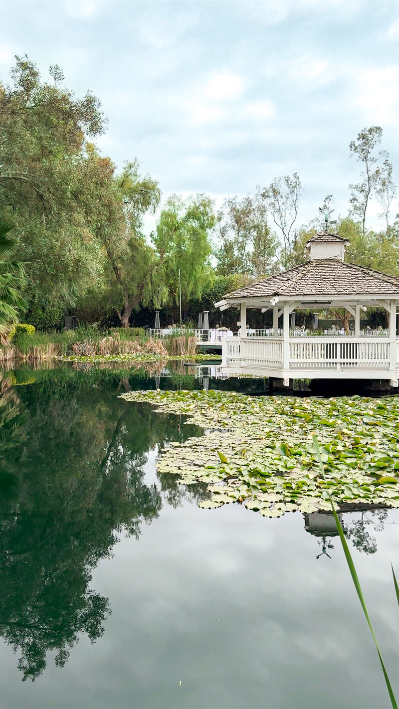 Ceremony site with gazebo at The Orchard Wedgewood Weddings in Riverside.
