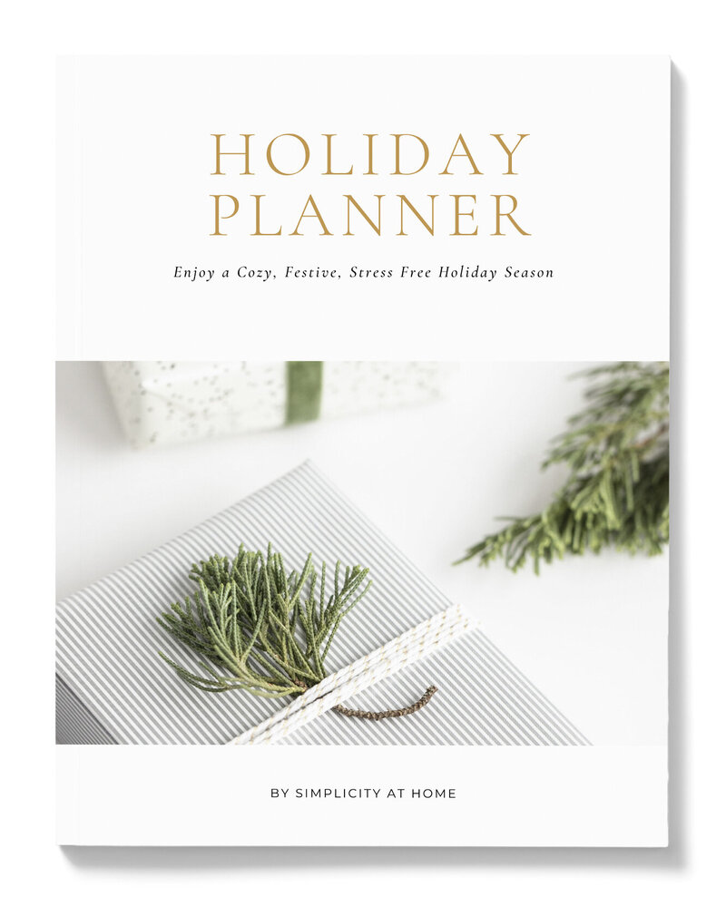 Enjoy a cozy festive stress free holiday season with a simple holiday planner