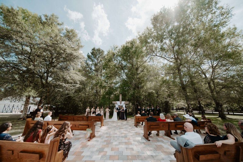 Wedding photo of ceremony in St. Petersburg, Tampa Florida.