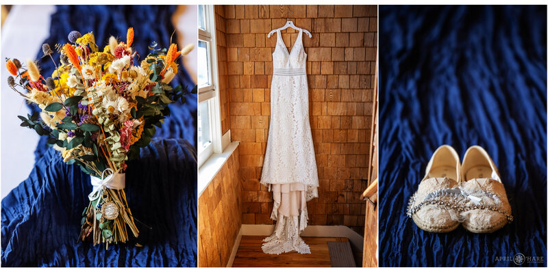 Beautiful Bridal Details from a wedding at Beaver Ranch in Conifer Colorado