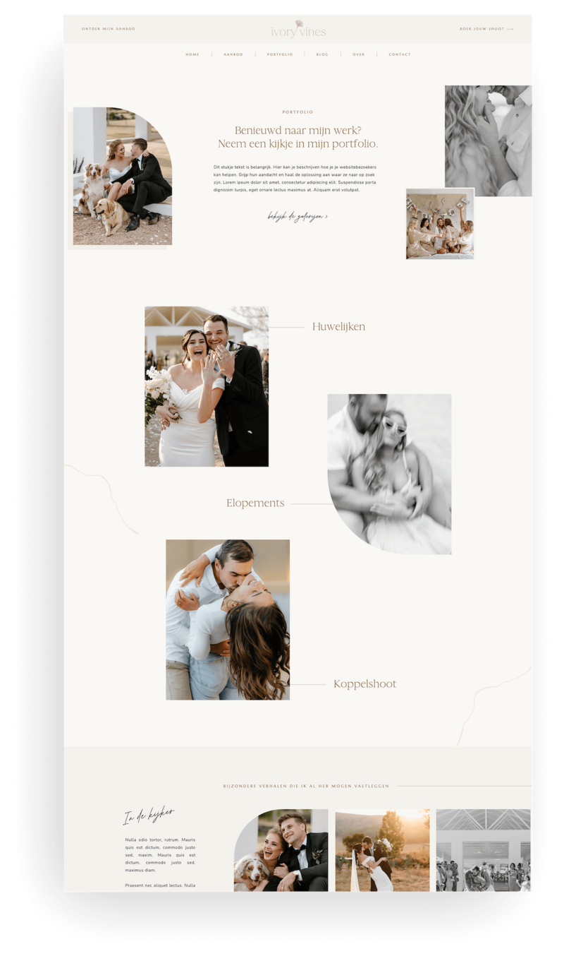 Ivory Vines Portfolio pagina screenshot mockup.png