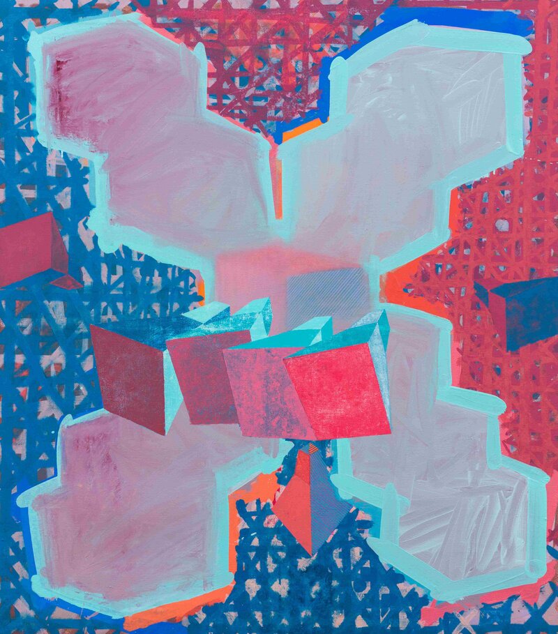 Crossover Link, 1991 Oil on canvas 127 x 112 cm_11zon
