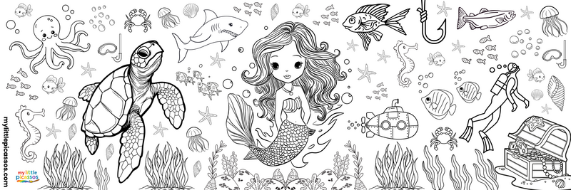 mylittlepicassos underwater wonderland banner design