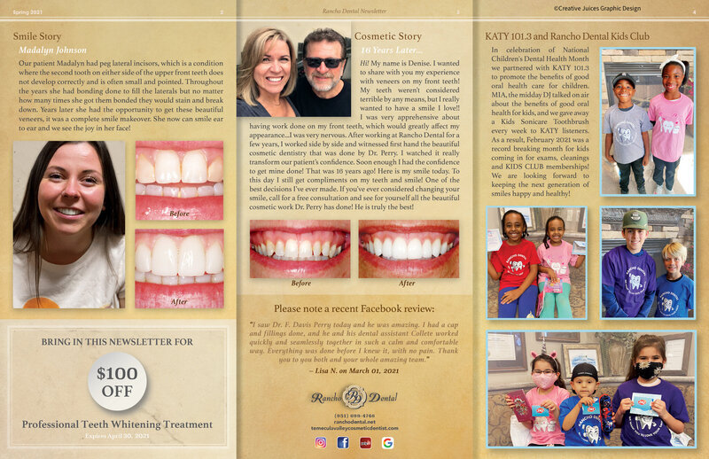 Creative-Juices-Graphic-Design-Newsletter-Rancho-Dental-Spring2021-B