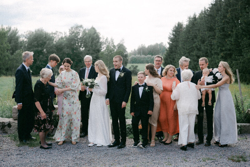 Wedding photo of an Intimate  wedding reception  in Porvoo by photographer Hannika Gabrielsson
