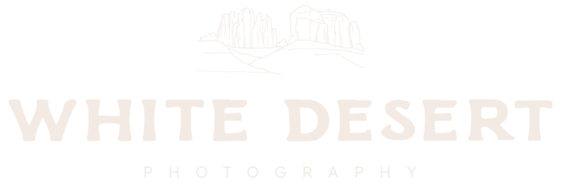 white desert photography logo