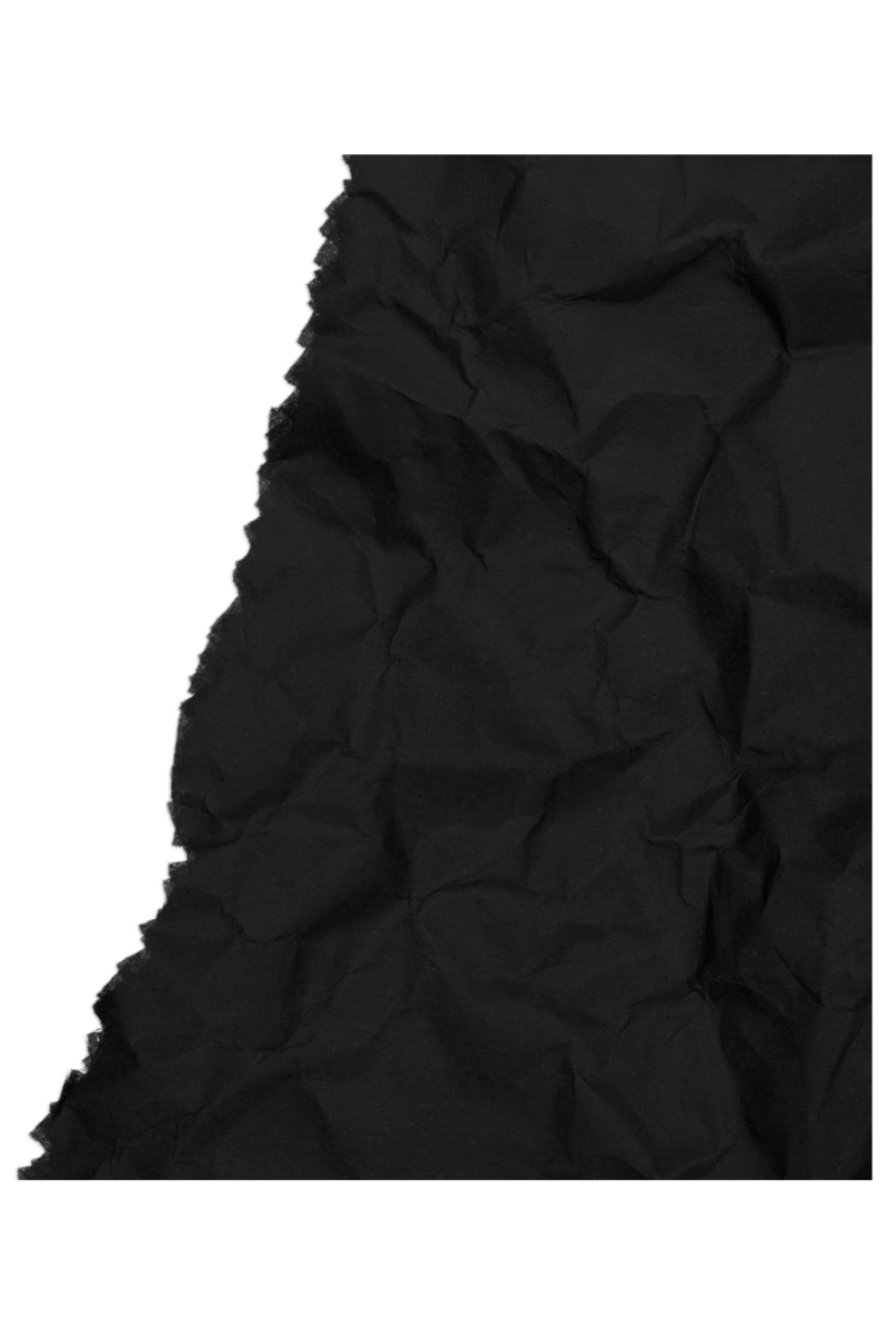 Ripped black piece of paper