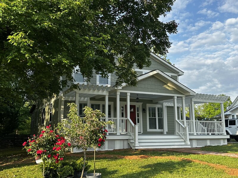 Exterior trim and fascia detail work on residential home