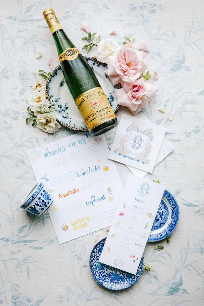 custom-wedding-menu-watercolor-luxury