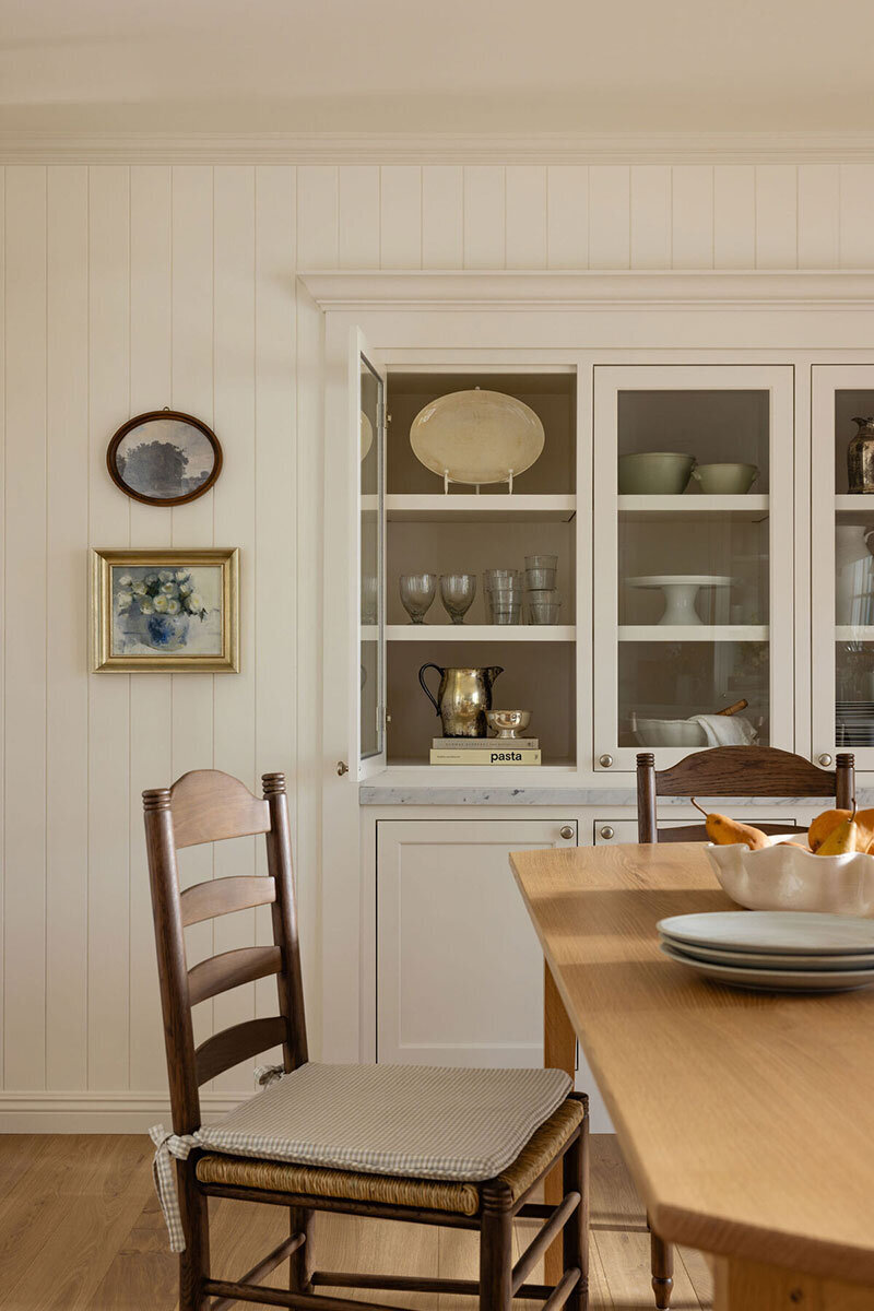 Layered living space with warm woods and classic California cottage influence
Layered living space with warm woods and classic California cottage influence

