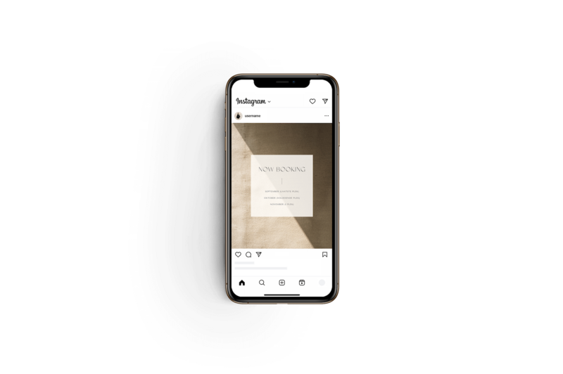 Minimalistische Instagram post templates