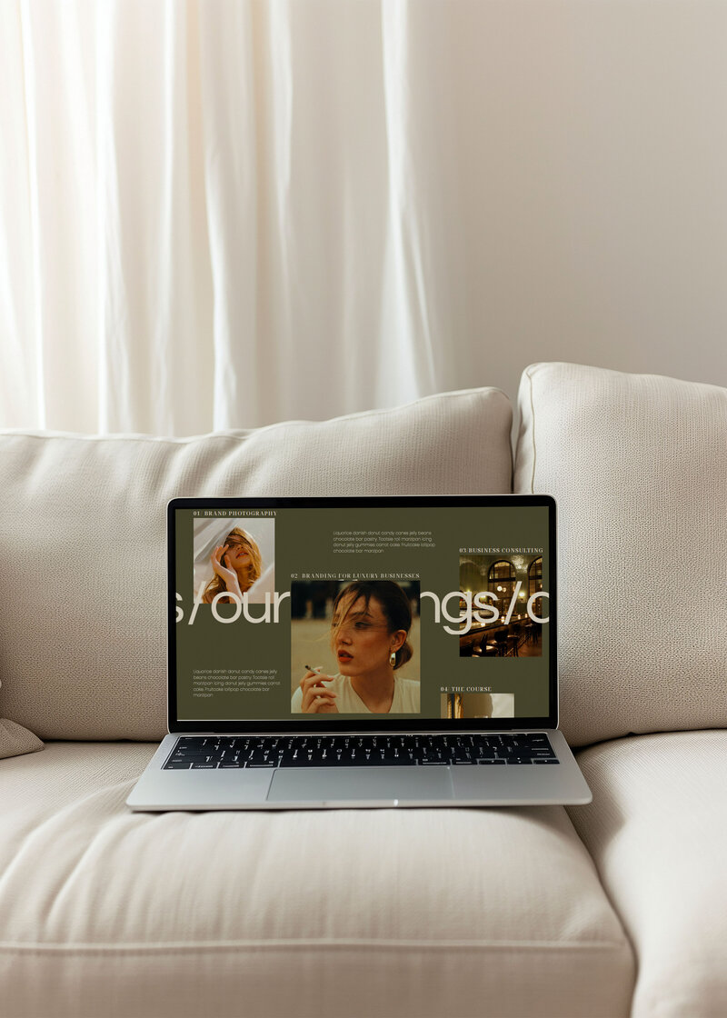 Portfolio project five brand and website mockup7