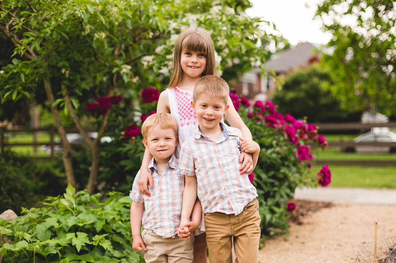 spring session garrett kids posing