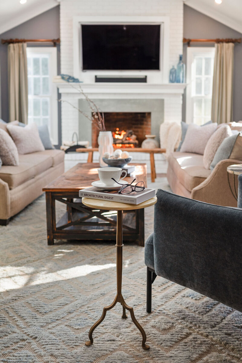 Donna Restaino Levey NJ Home Design and Decor Chair and Side Table