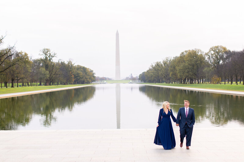 Lincoln Memorial Engagement Session - Washington DC Wedding Photographer - Brianna + Robert - Engagement Session-10