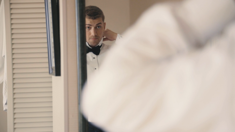 groom getting ready