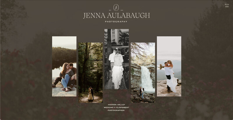 branding and website design​ for a photography website by Palme Design Co