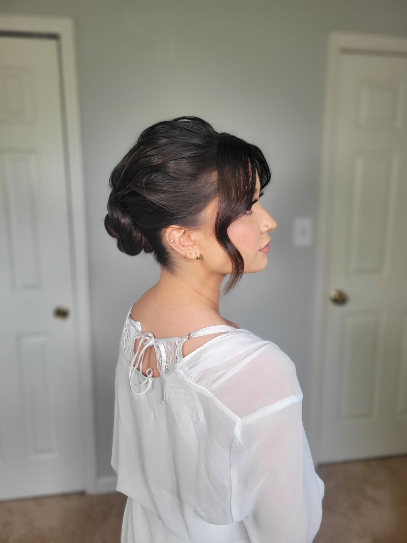 Textured updo
