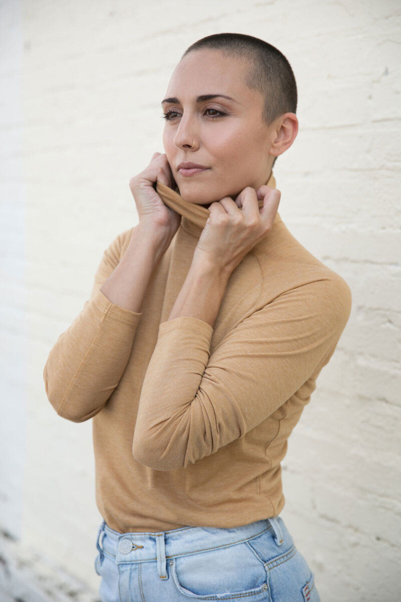 short haircuts beautiful girl with shaved head