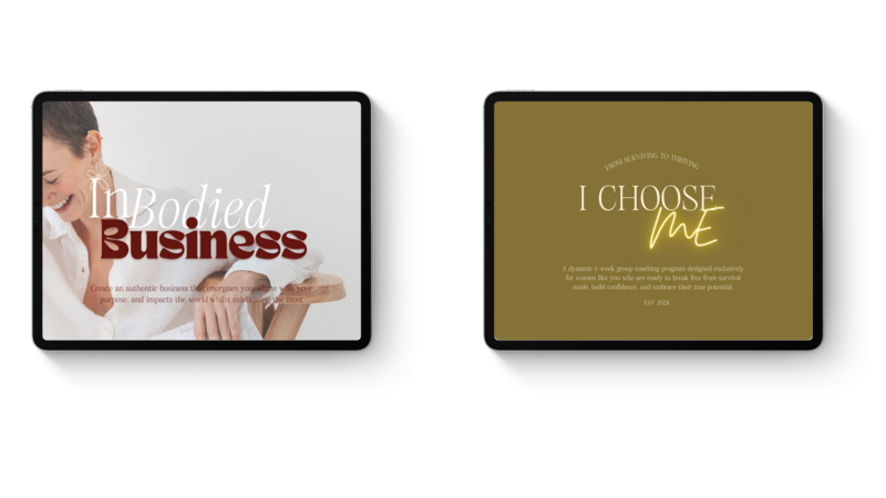 Inbodied Business and I Choose Me on demand coaching programs for women want to build online businesses 