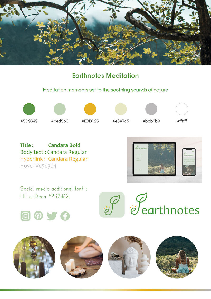 Earthnotes Branding board