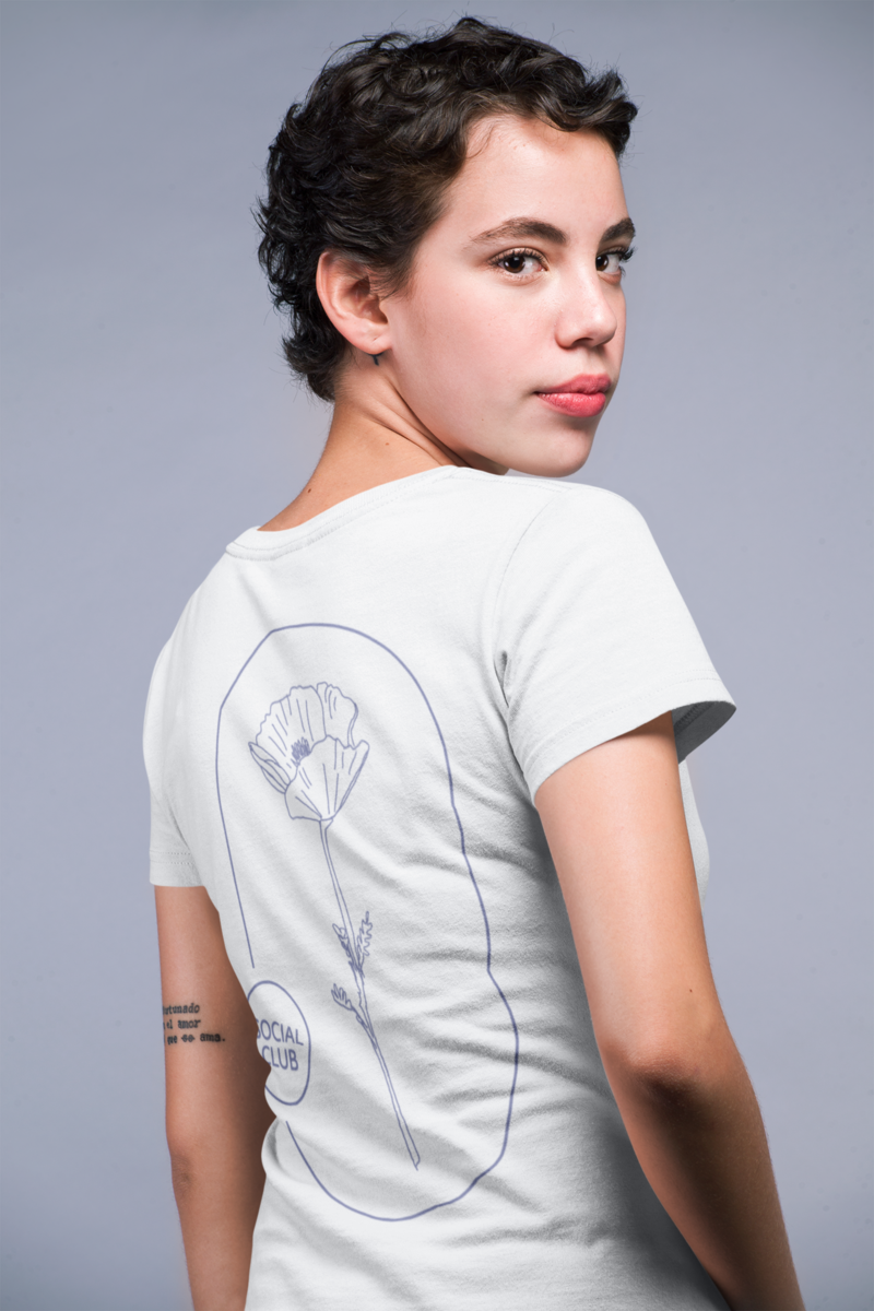 mockup-of-a-t-shirt-featuring-a-woman-looking-back-at-the-camera-21797